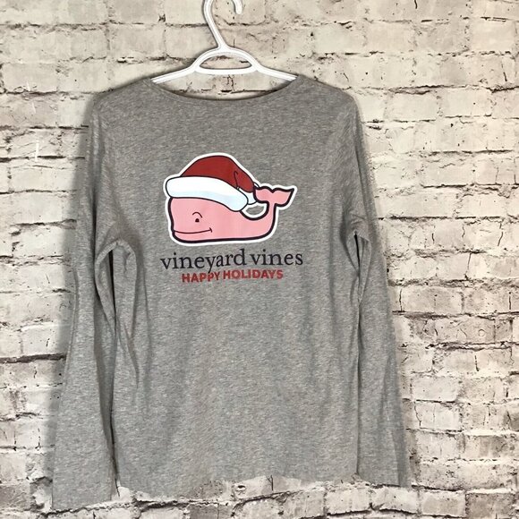 Vineyard Vines Long Sleeve Holiday T-Shirt - Picture 6 of 9